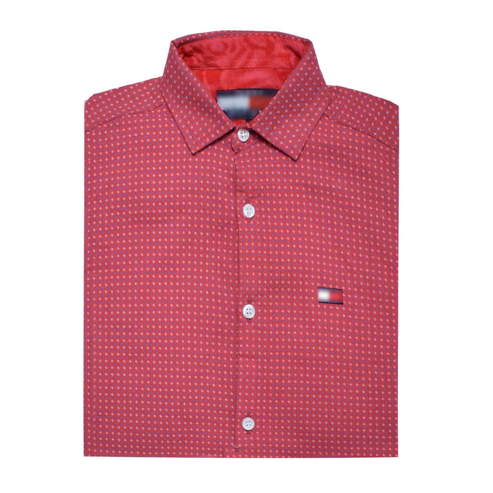 Red dot Casual shirt for kids (IRCSK Red) - IndusRobe
