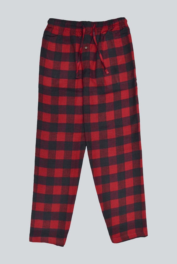 Falalen Hot Red Check Trouser for Men