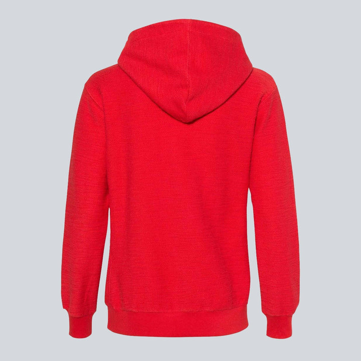 Red French Terry Fabric Hoodie for Women - IndusRobe