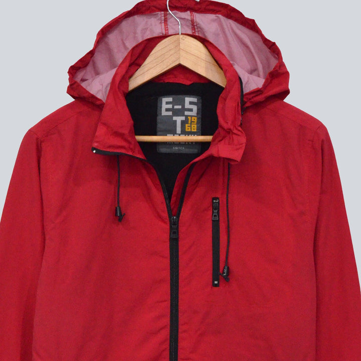 Red Jacket With Hood for Women - IndusRobe