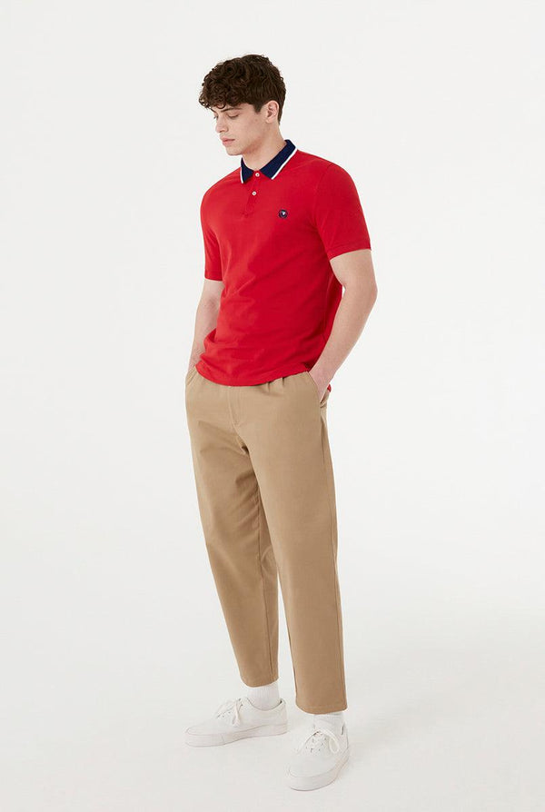 Red Polo Shirts for Men (Pique)