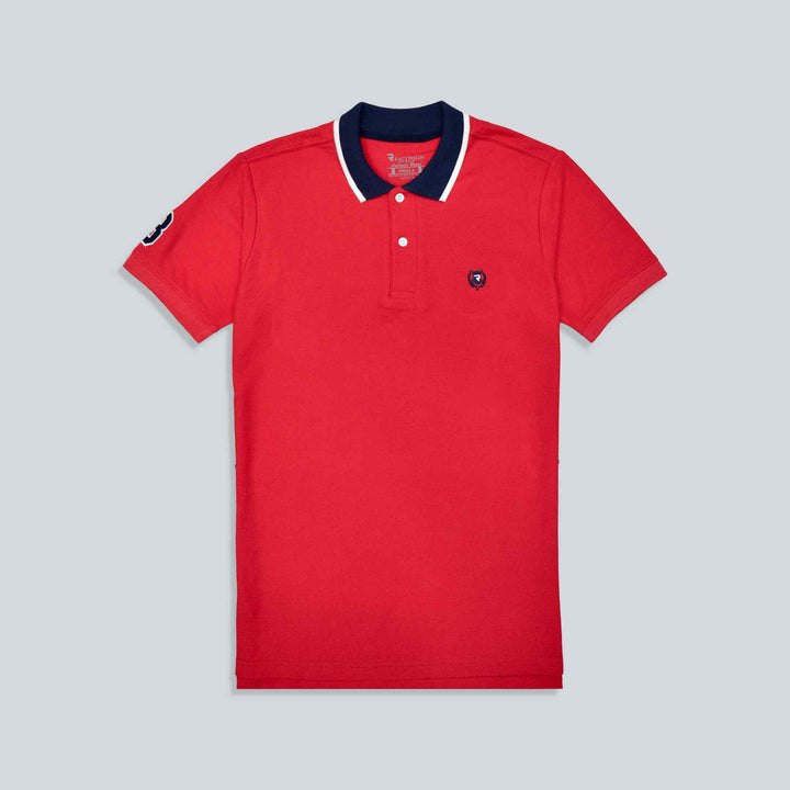 Red Polo Shirts for Men (Pique) - IndusRobe