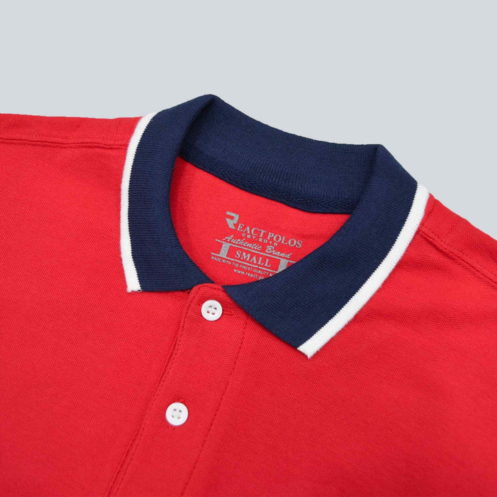 Red Polo Shirts for Men (Pique) - IndusRobe