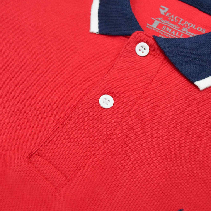 Red Polo Shirts for Men (Pique) - IndusRobe