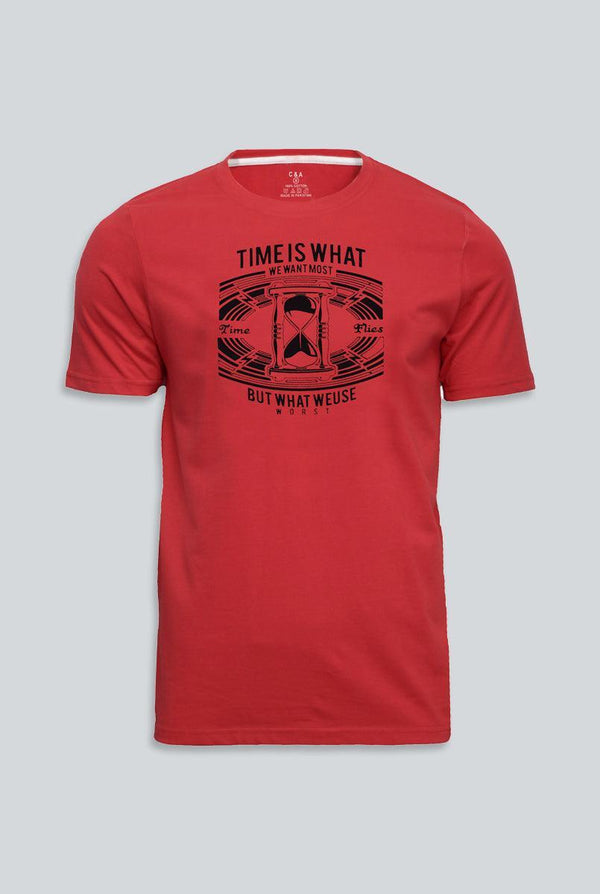 T&F Red t-shirt for men (IRTSM red)