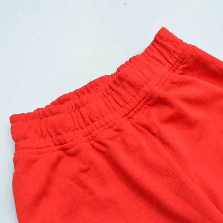 Red Terry Fabric Trouser for Girls - IndusRobe