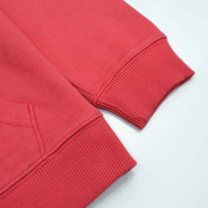 Red Zipper Hoodie for Boys (Fleece) - IndusRobe