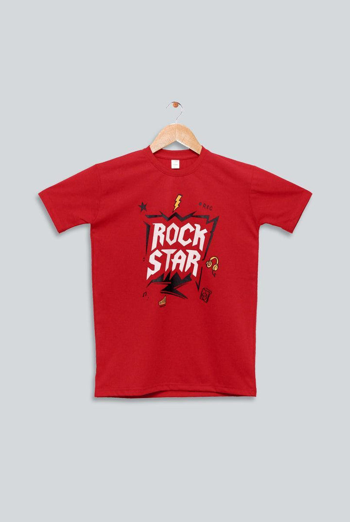 Rock Star Red T-shirt for Boys