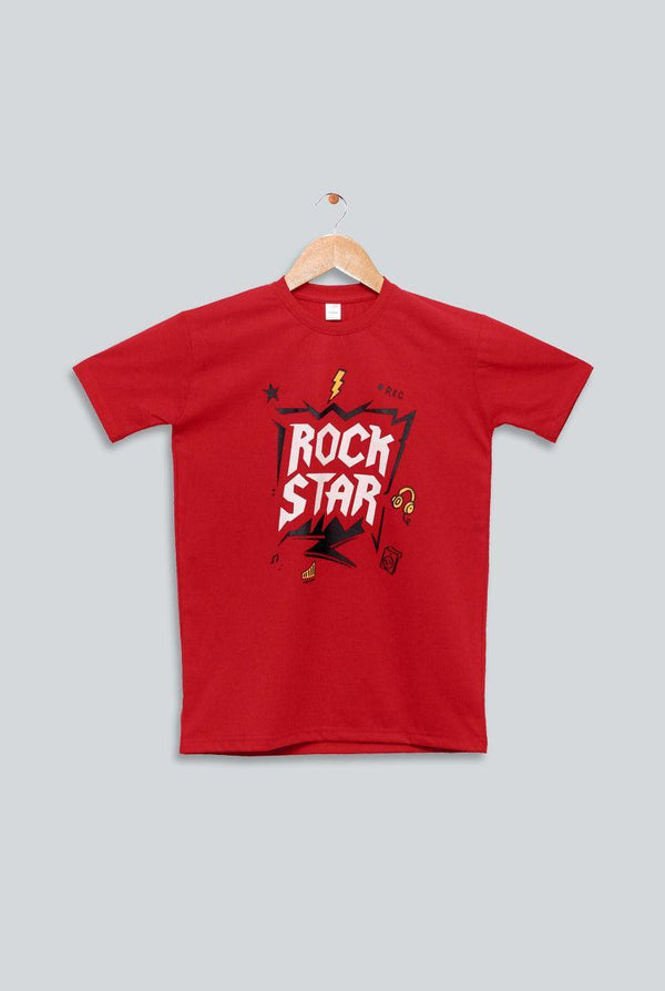 Rock Star Red T-shirt for Boys