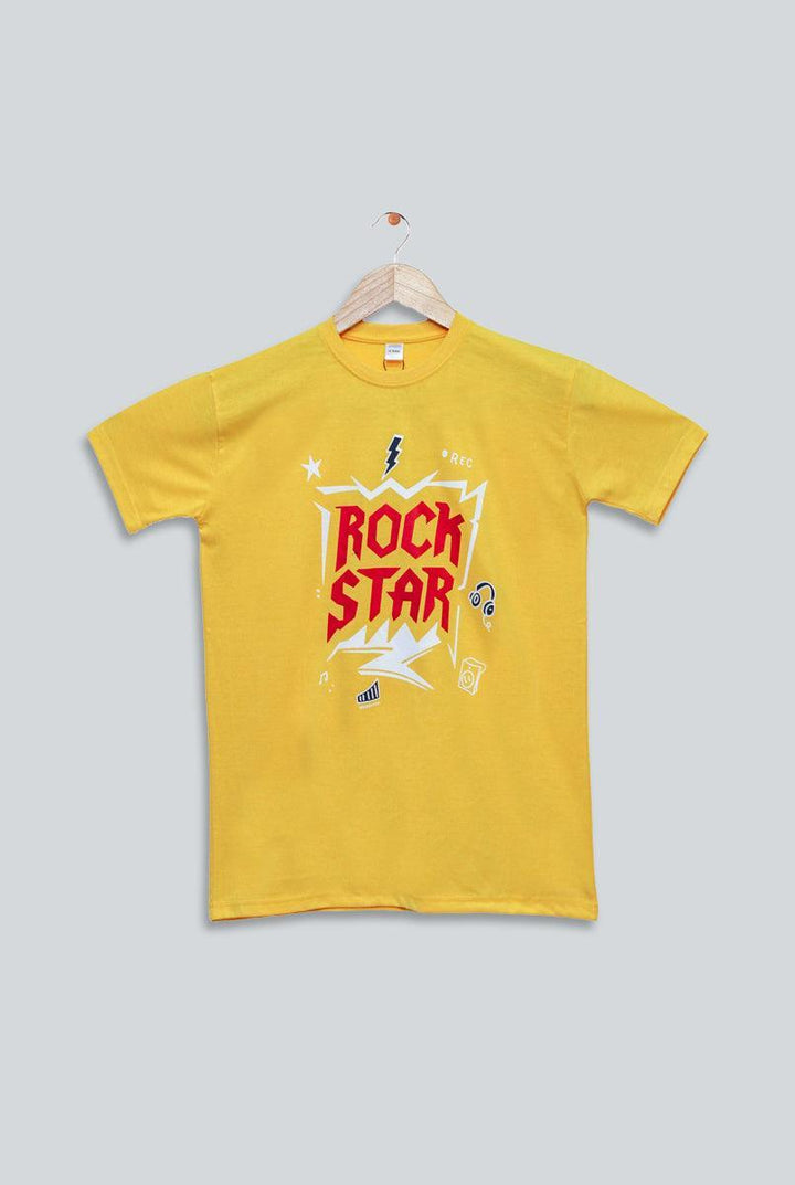 Rock Star Yellow T-shirt for Boys
