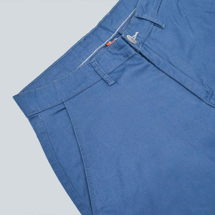 Royal Blue Cotton Short for Men (2 Quarter) - IndusRobe