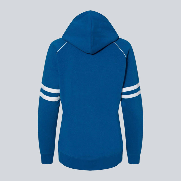 Royal Blue Fleece Piped Hoodie for Women - IndusRobe