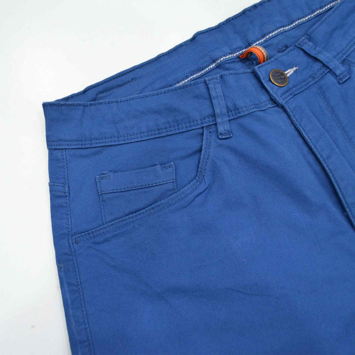Royal Blue Cotton Short for Men (2 Quarter) - IndusRobe