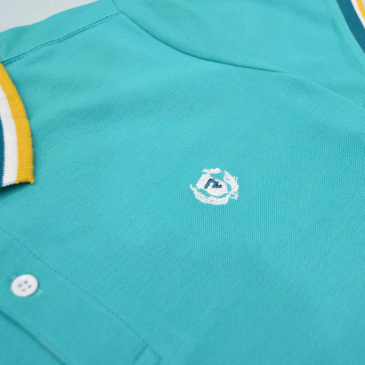 Sea Green Polo Shirts for Men (Pique) - IndusRobe