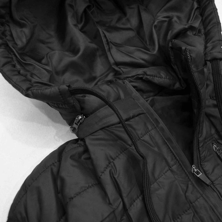 Black Sleeveless Puffer Jacket for Men - IndusRobe
