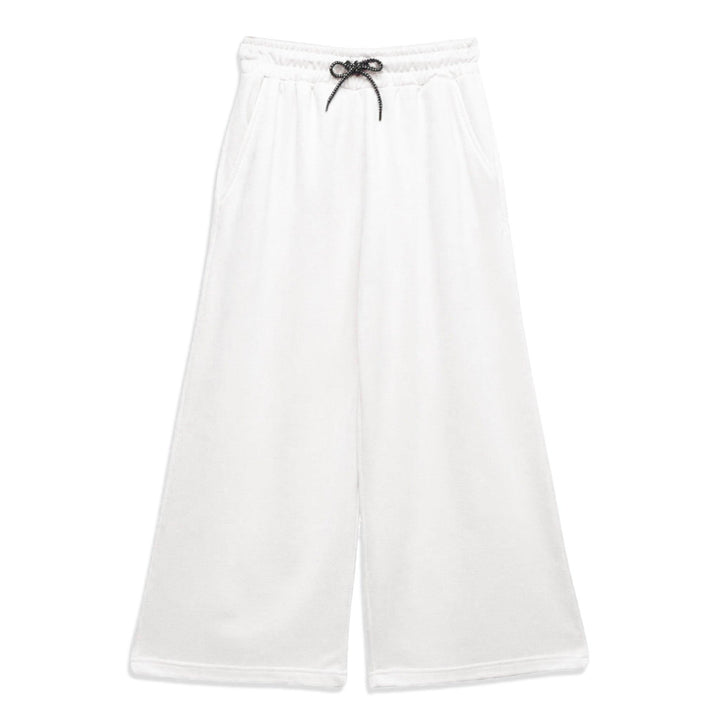 White wide leg palazzo Trouser for Women (Terry)