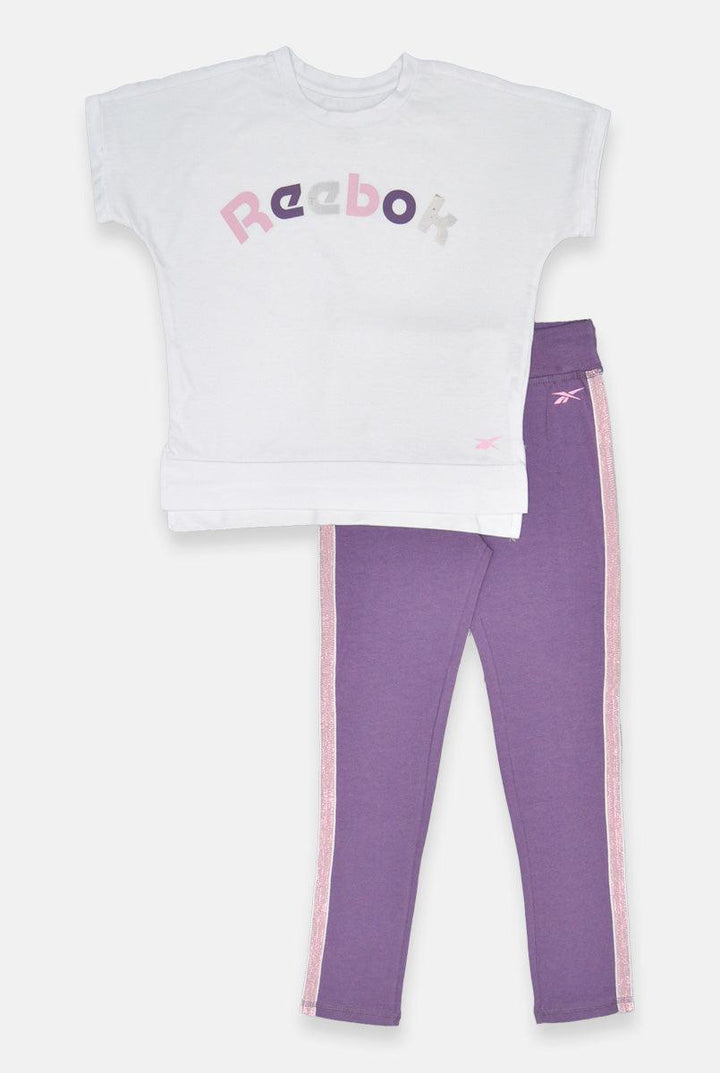 White/Purple Track Suit for Girls
