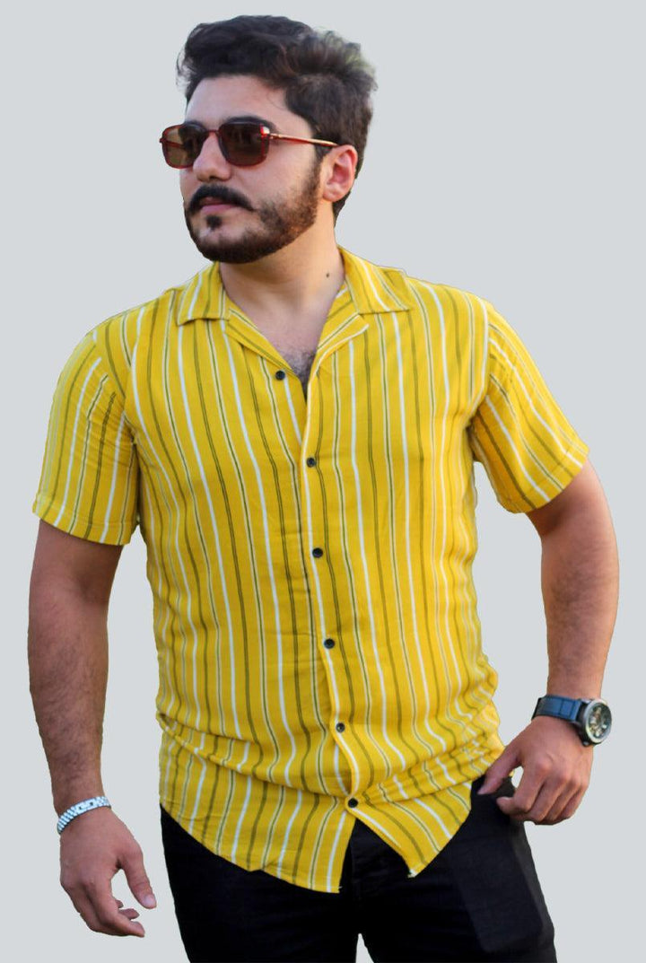 Yellow Line Casual shirt for Men