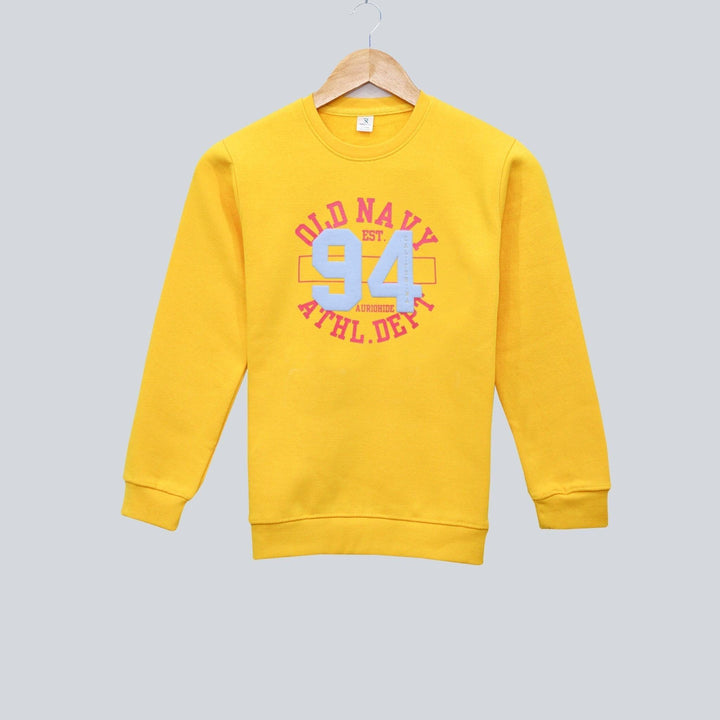 Yellow Sweatshirt for Boys (Fleece)