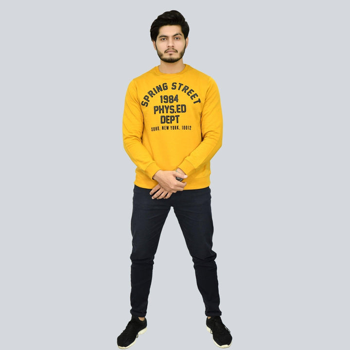 Yellow Sweatshirt for Men