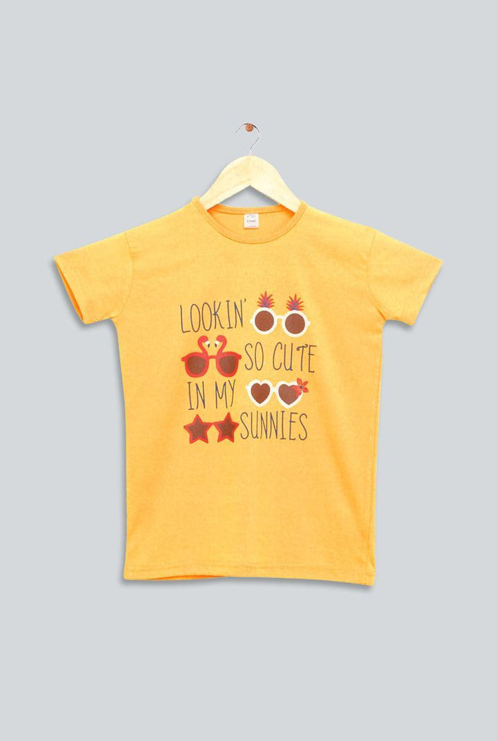 Dark Yellow T-Shirt for Girl