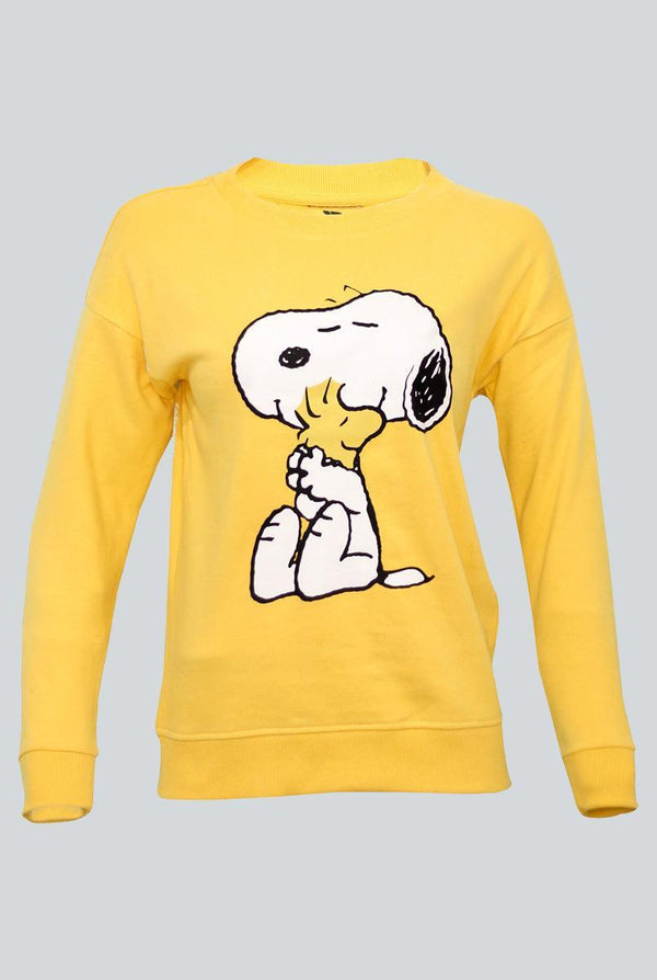 Yellow Sweatshirt for Women (Fleece)