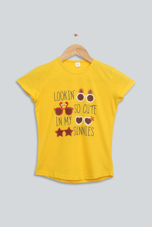 Light Yellow T-Shirt for Girl