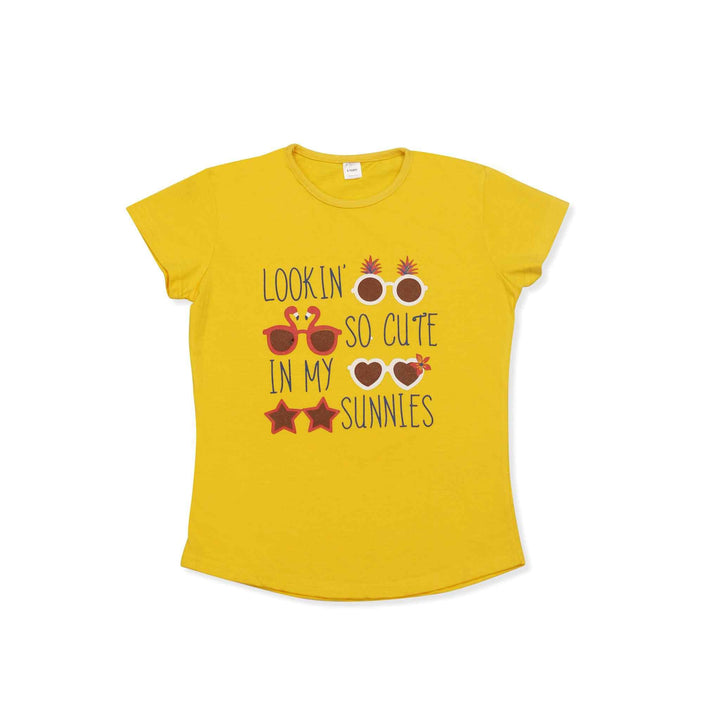 Yellow T-Shirt for Girl - IndusRobe